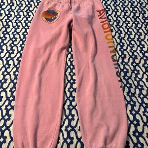 Aviator pink sweatpants size extra large fits more like a large